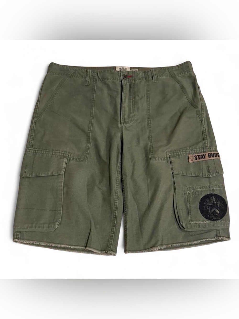 Y2K vintage men’s Juicy Couture green cargo shorts